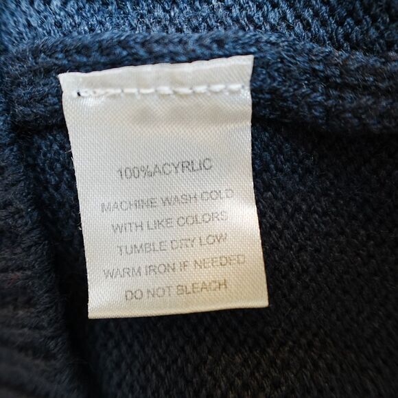 Indigo Rose Christmas Lights Sweater Women's Small Festive Holiday Party Sequins - Picture 7 of 7